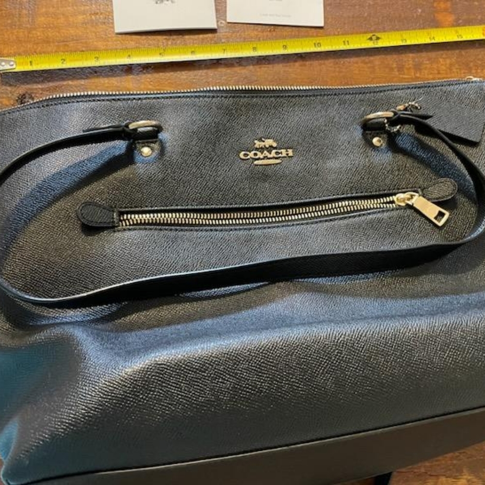 Coach zip top tote